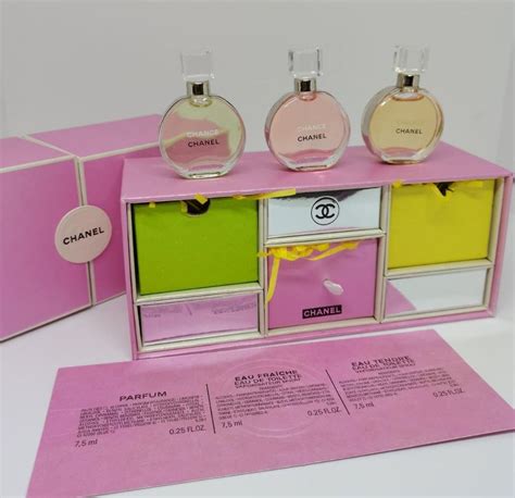 free gift with chanel fragrance purchase|chanel miniature perfume gift set.